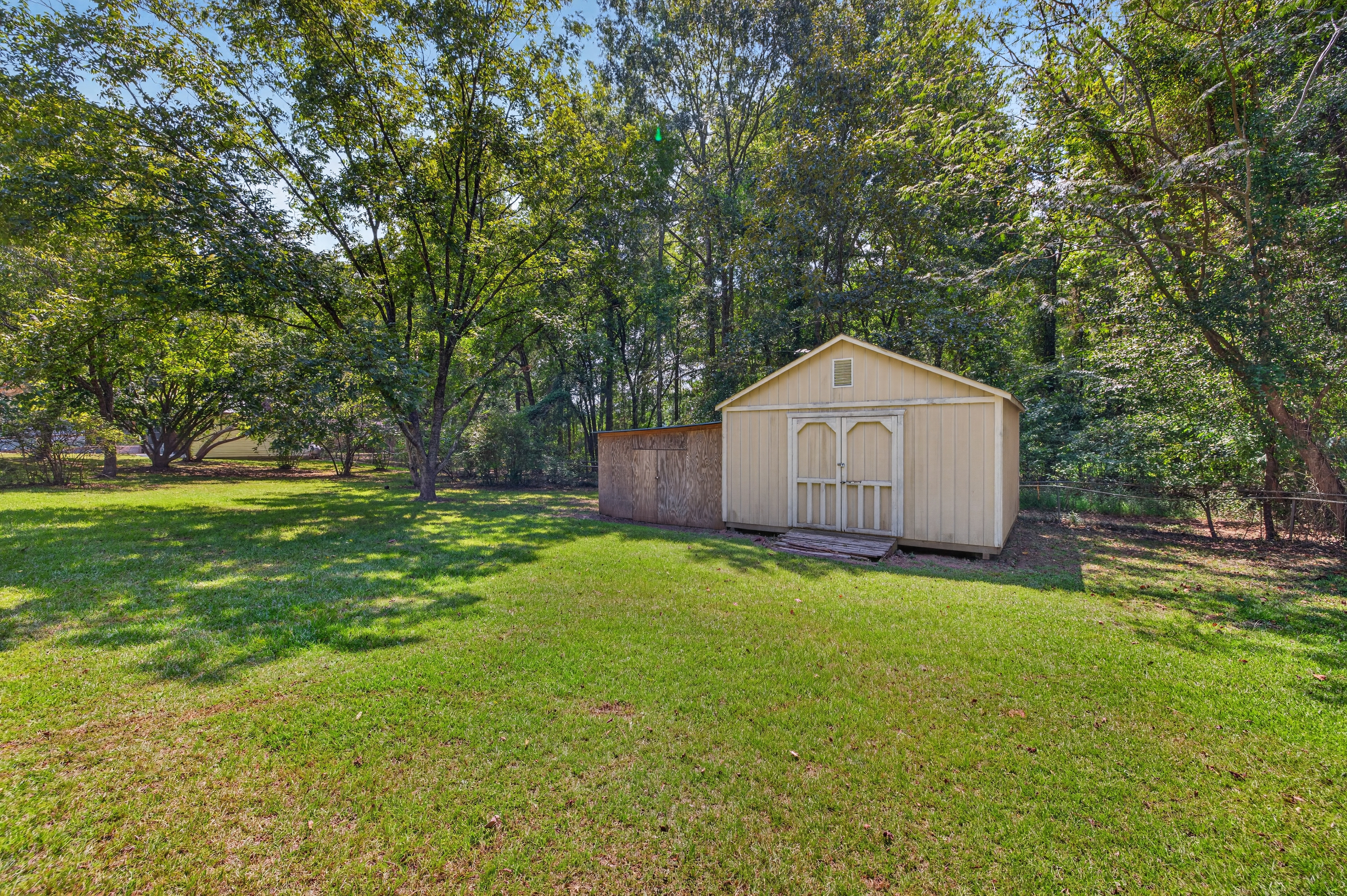 Driveway approach to double carport