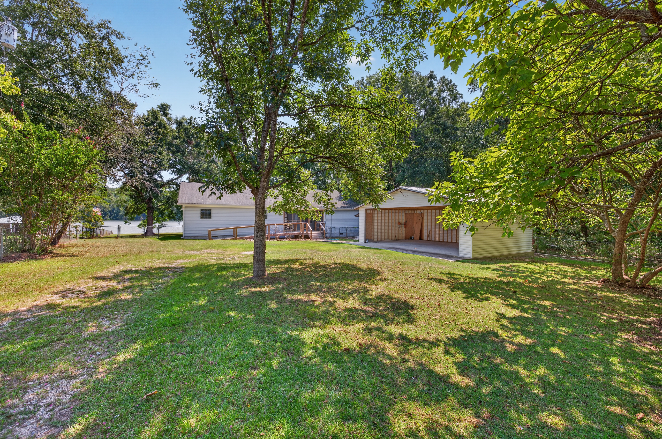 Front elevation with carport