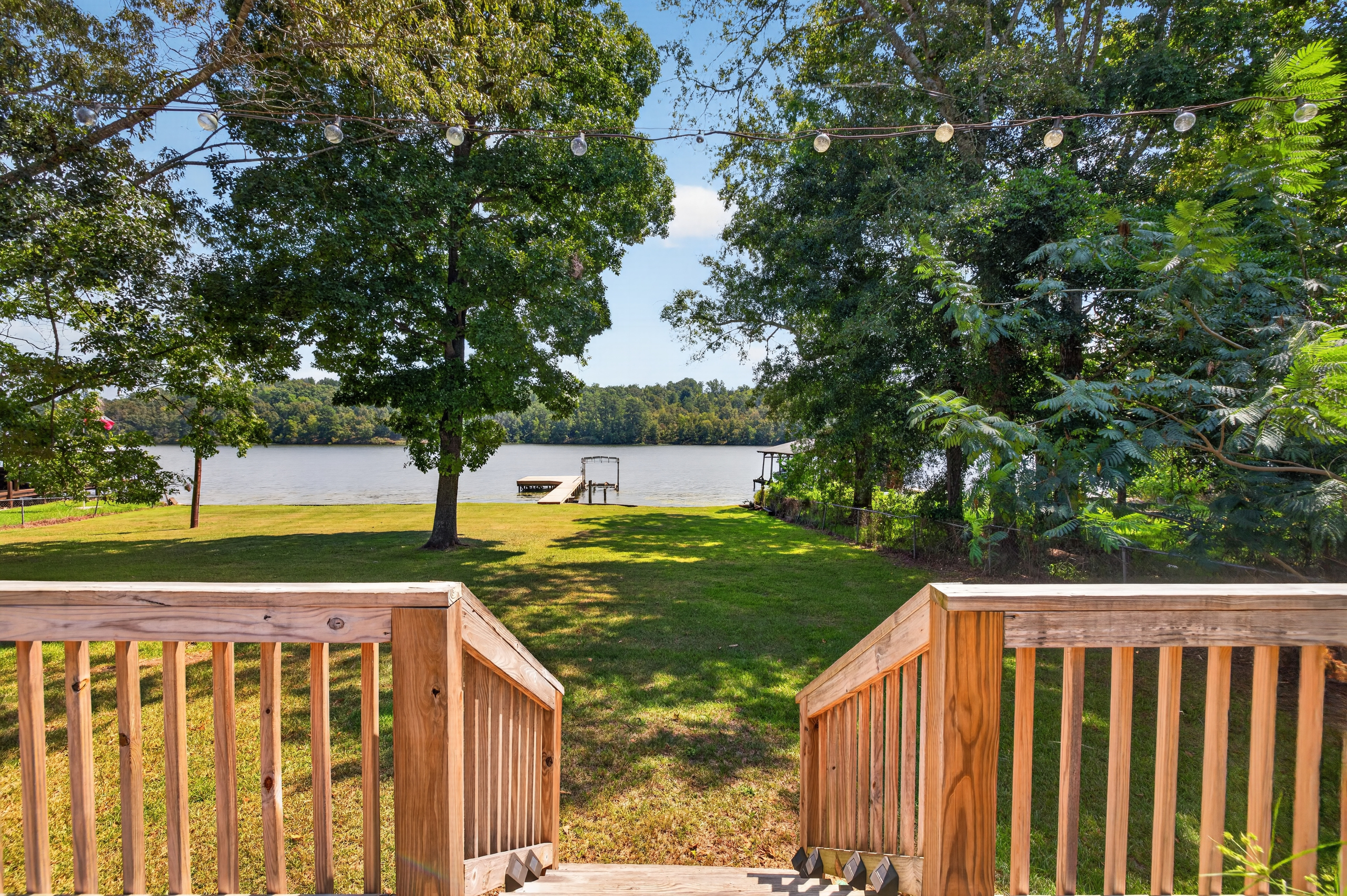 View of Lake Sinclair from the deck at 274 S Steel Bridge Rd