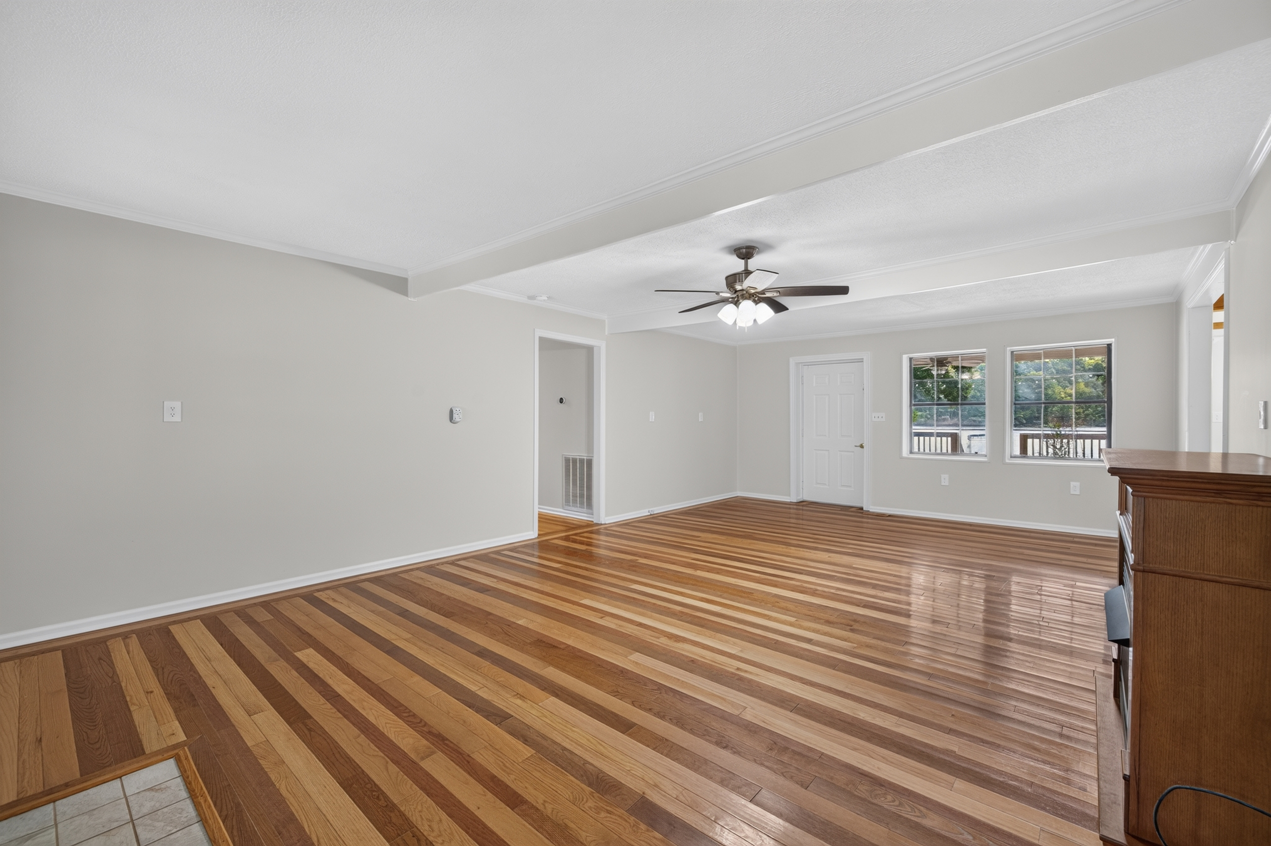 Great room hardwood flooring