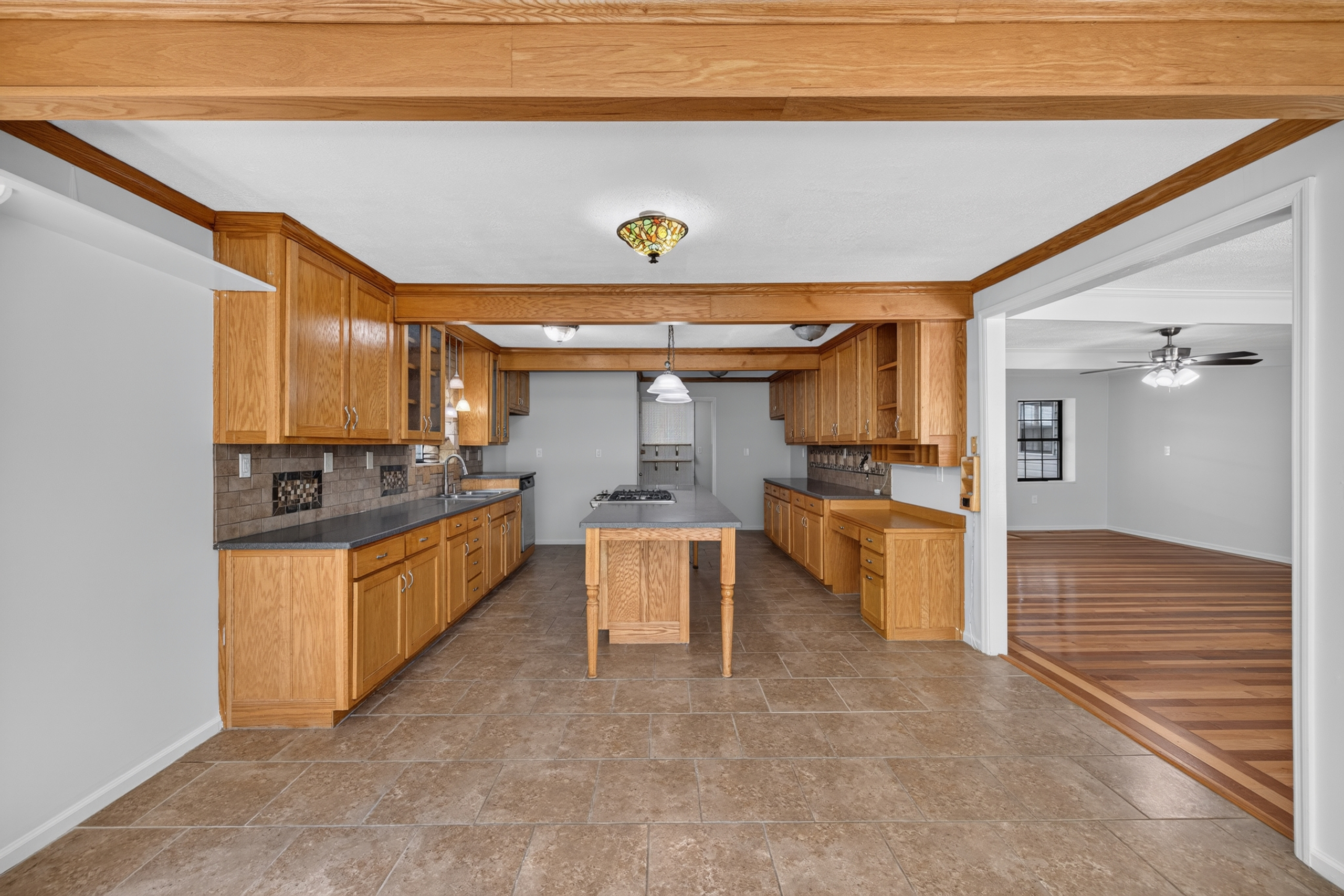 Dining area open to kitchen