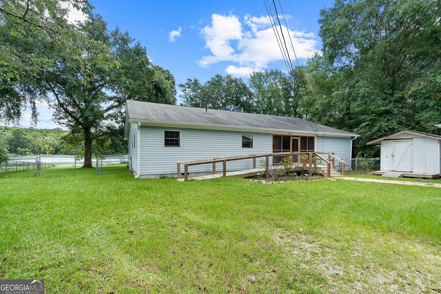Back of house and shed